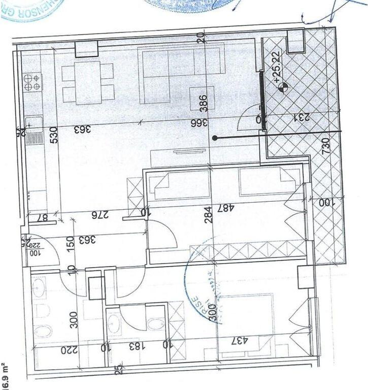 Shitet Apartament 2+1+2 te Kompleksi Aura ne Rr. Dritan Hoxha
