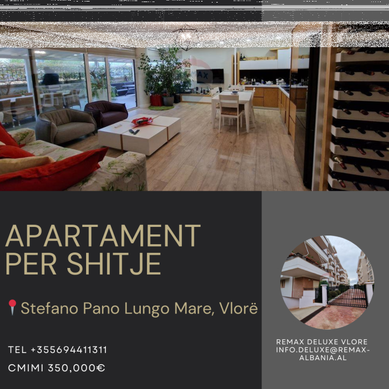 SUPER APARTMENT 2+1 WITH TERRACE – LUNGO MARE, Vlora