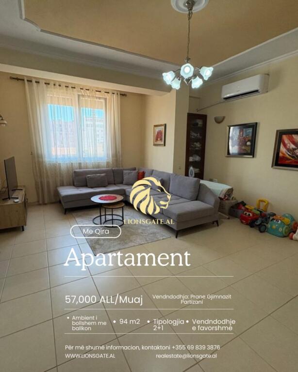 🏢 APARTMENT FOR RENT – NEAR PARTIZANI HIGH SCHOOL