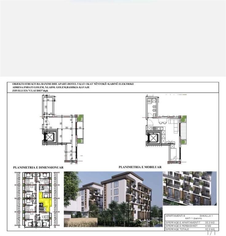 🏡 Apartment 1+1 for Sale – 33.3 m² (37.3 m² total) – Golem,
