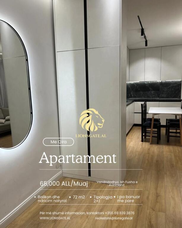 🏢 APARTAMENT ME QIRA – ISH FUSHA E AVIACIONIT