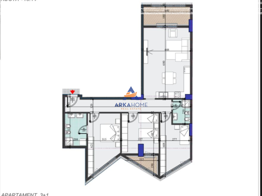 FOR SALE APARTMENT 3+1 "DRITAN HOXHA STREET" 245000 EURO