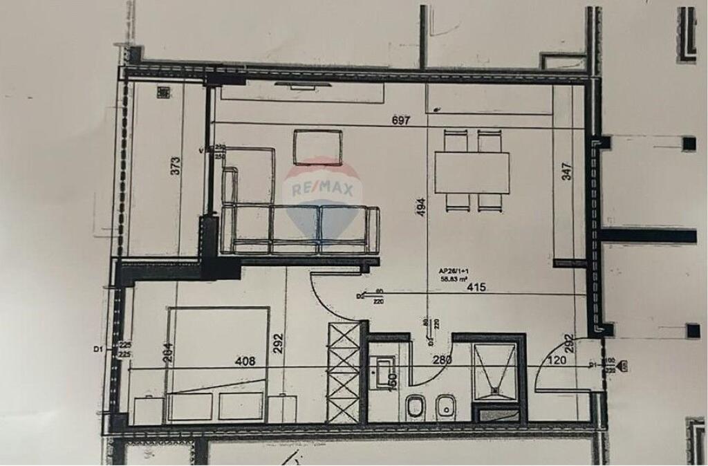 Shitet Apartament 1+1 tek Rruga Ali Pashe Gucia, prane Pazarit te Ri (530171090-1442)