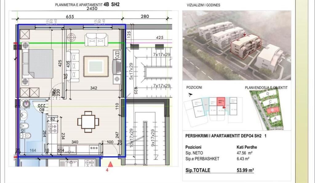 SHITEN 2 APARTAMENTE 1+1 TEG 266.000 EURO