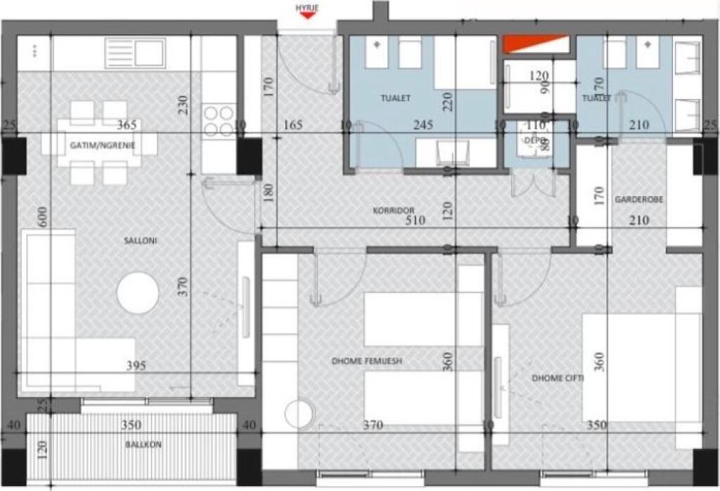 ✨SHITET SUPER APARTAMENT 2+1+2+Depo | 📍Diellon 2, Paskuqan