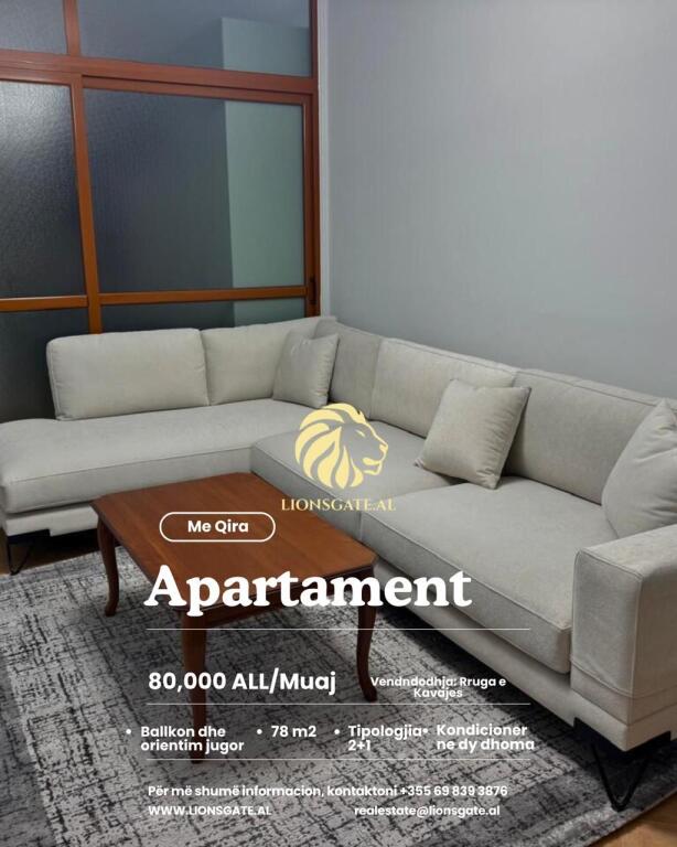 🏢 APARTAMENT ME QIRA – RRUGA E KAVAJËS