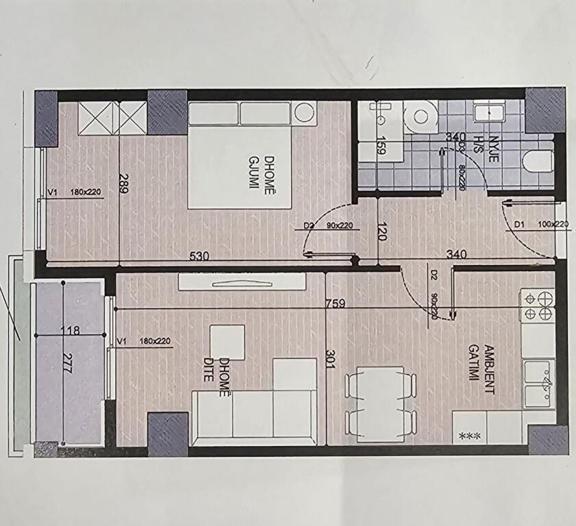 We sell a 2+1+2 apartment in a project under construction - Former Aviation Field!