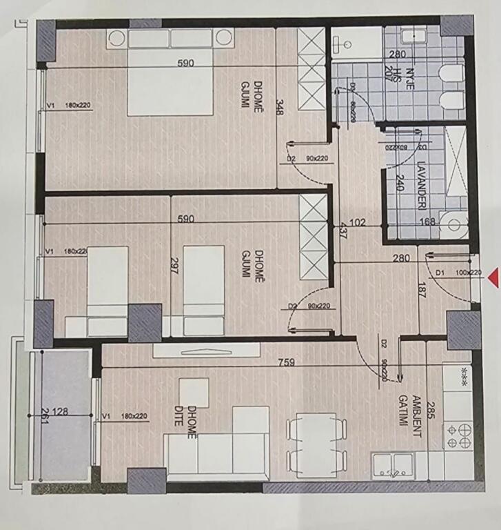 We sell 2+1+2 apartment in a project under construction - Former Aviation Field!