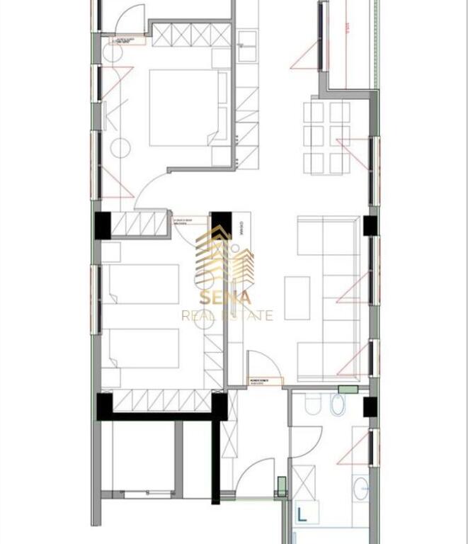 For sale, Apartment 2+1+2, Dritan Hoxha Street, 205,000 Euro NEGOTIABLE