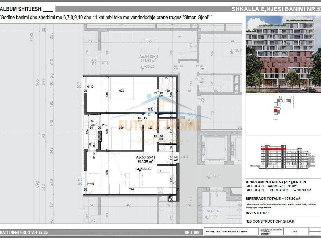 Apartment 2+1 for Sale, Meis Garden, Fusha e Aviacionit