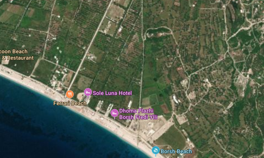 Terreno Costiero in Vendita – Prima Linea, Spiaggia di Borsh