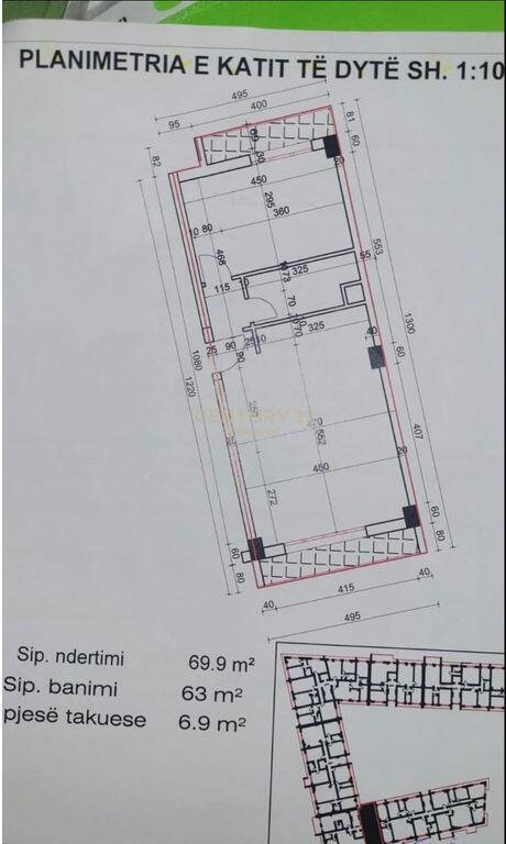 Apartament 1+1 per Shitje tek Komuna e Parisit
