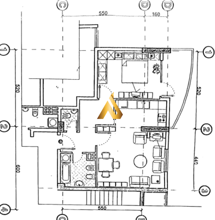 VENDESI APPARTAMENTO 1+1 – EX STAZIONE DEL TRENO, TIRANA