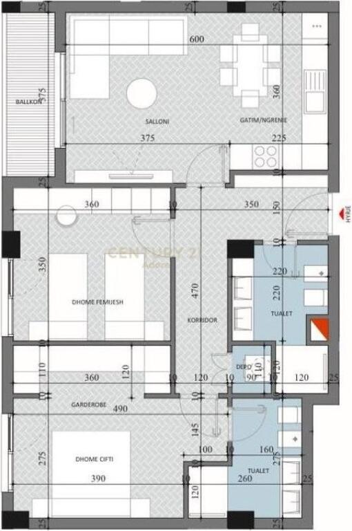 APPARTAMENTO 2+1+2 IN VENDITA – RESIDENZA DIELLON APARTMENTS 2, PASKUQAN!