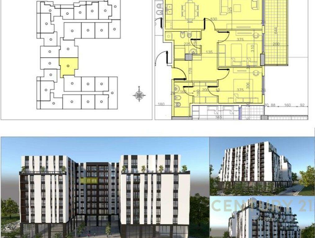 Apartment 2+1+2 for sale, in Belfiore, near the main road in Paskuqan!