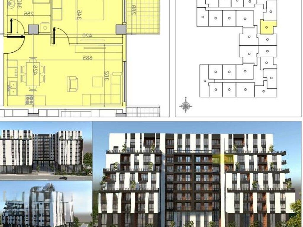 Apartment 1+1 for sale, Belfiore complex, by the main road, Paskuqan! 78,000 €