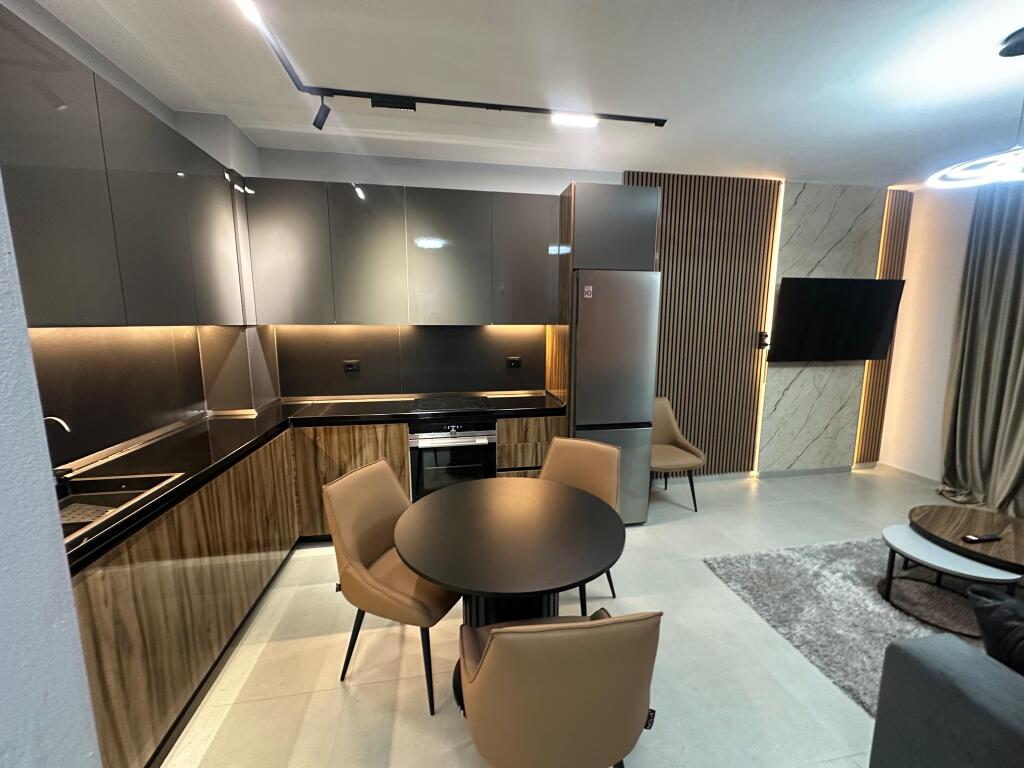 📣 FOR RENT SUPER APARTMENT 1+1 + parking 📍 Green City Residence, Astir ✨  🏢 New and quality building 🛋️ Fully furnished with architect, in contemporary style  💶 Price: 650€/ month
