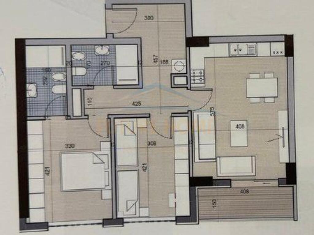 In vendita, Appartamento 2+1+2, Complesso Univers City, Qtu.