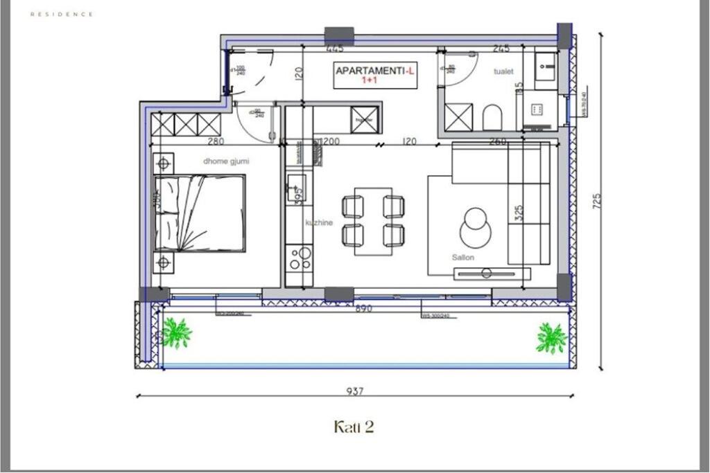 APARTMENT 1+1 FOR SALE IN FARKE