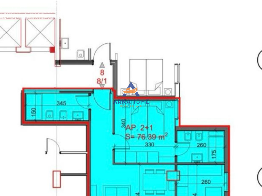 FOR SALE APARTMENT 2+1+BALCONY "NEAR THE WOMEN'S PRISON, ALI DEMI" 147,200 EURO
