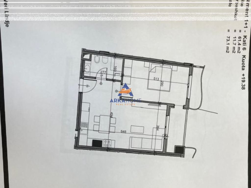 FOR SALE APARTMENT 1+1+BALCONY "PASKUQAN" 91,250 EURO