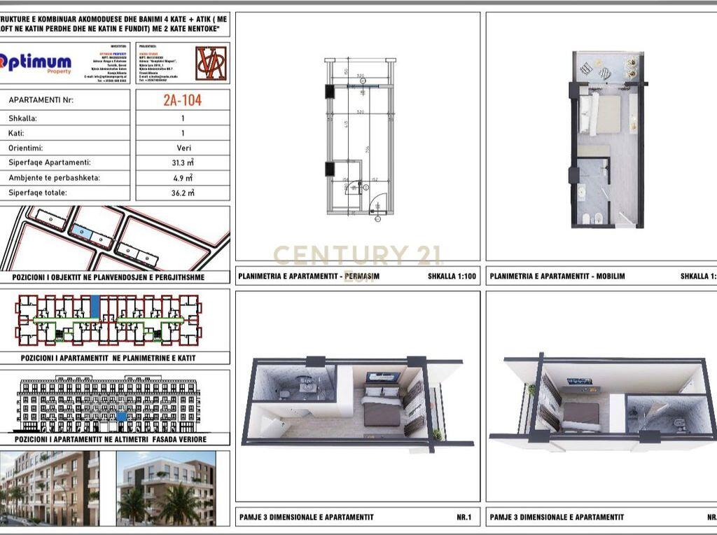 FILLUAN SHITJET TEK ADRIA RESIDENCE NE QERRET ! MUNDESI PAGESE ME KESTE ! 52,490 € Sip. Totale  36m2