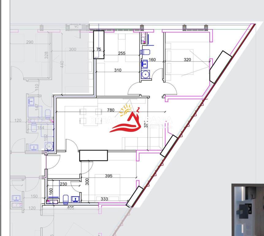 FOR SALE Apartment 3+1+2 near Kosovarve Street, Tirana ( ID: 4131483 )