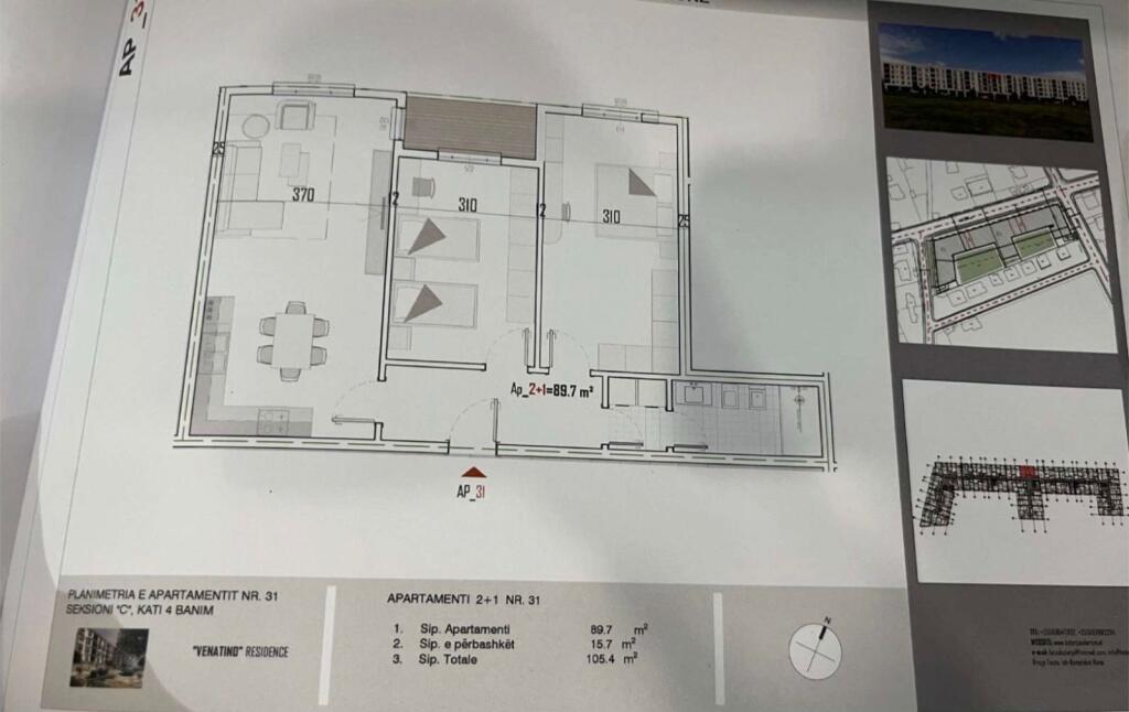 VENDESI APPARTAMENTO 2+1 KAMEZ 8,450,000 LEKE
