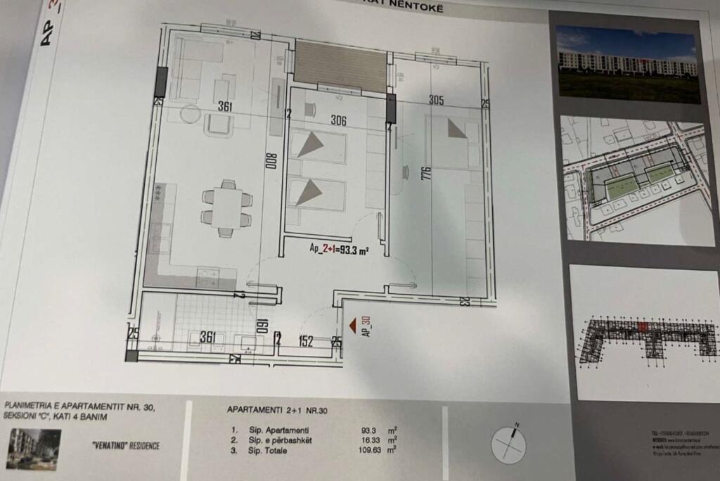 SHITET APARTAMENT 2+1 KAMEZ 8,800,000 LEKE