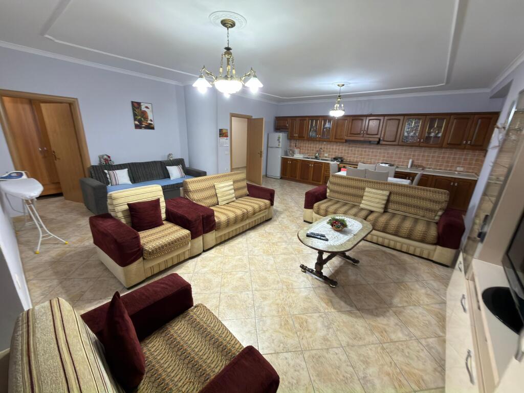 🏡 Apartment for rent 2+1+2 – 21 Dhjetori  📍 21 Dhjetori, near Joena Market, Frederik Shiroka street 🏢 4th floor, building with elevator 📐 Area: 130 m² 🛏️ Layout: 2 bedrooms + living room + 2 bathrooms + balcony 💶 Price: 600 € / month net  📞 Alesi Real Estate