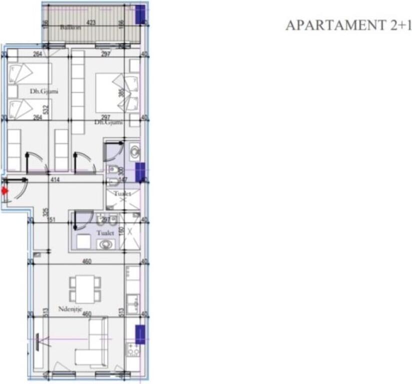 🏡Vendesi Appartamento 2+1+2 | 📍Ex Dogana, Tirana Entry 2