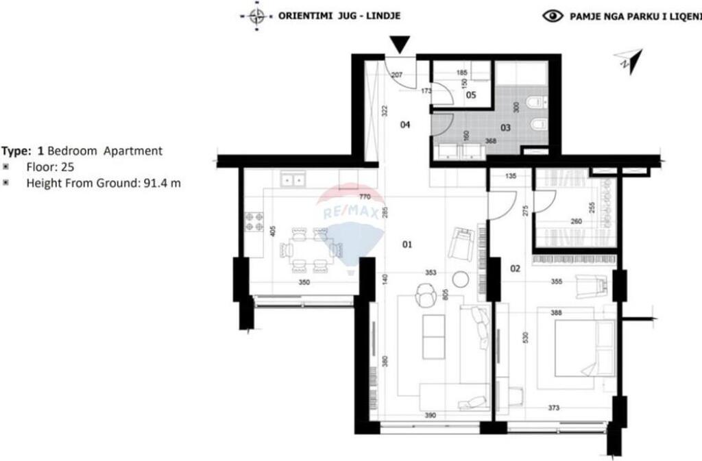 FOR SALE APARTMENT 1+1 AT DOWNTOWN 1
