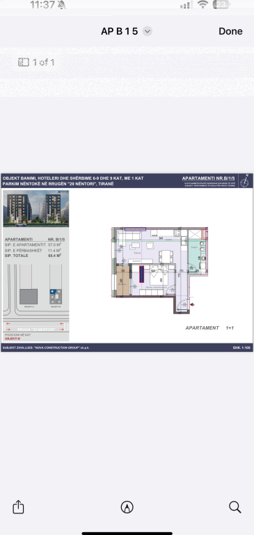 Shitet apartament 1+1 te ish Dogana Tirana Entry 3