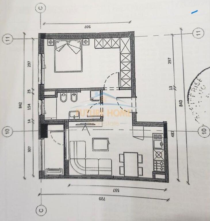 Shitet apartament 1+1, Kompleksi Kaimi, Ali Demi, Tirane