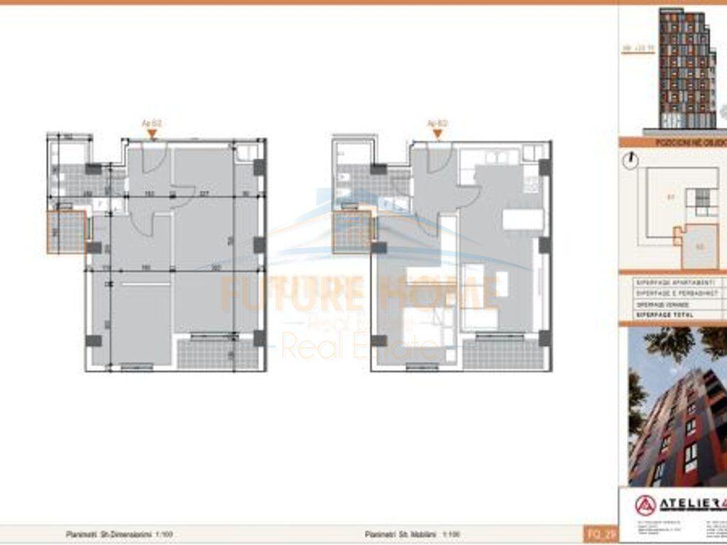 Apartament 1+1 Për Shitje Te Rruga Albanopoli, Tiranë - 130,000€ | 74 m²