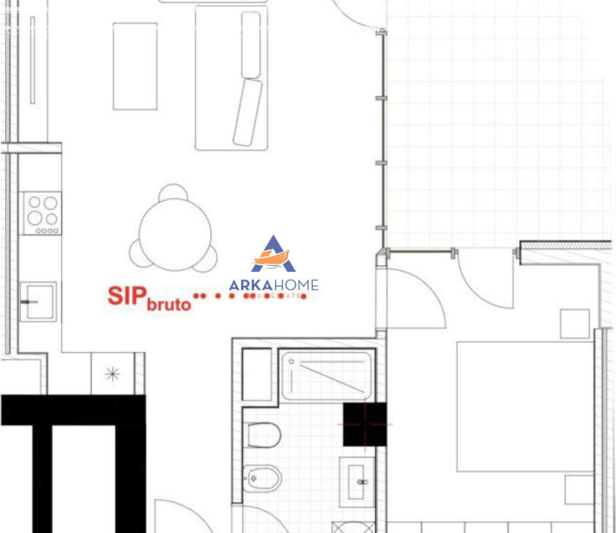 APARTMENT 1+1 FOR SALE "KASHAR" PRICE NEGOTIABLE