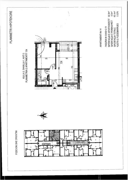 Shitet apartament 1+1 tek Fiori Di Bosko