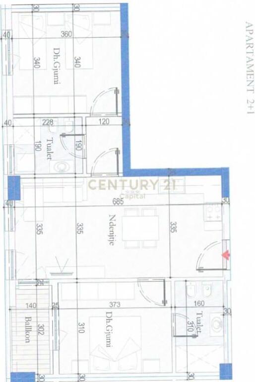 Vendiamo appartamento 2+1+2 a Tirana Entry! 117,990 €