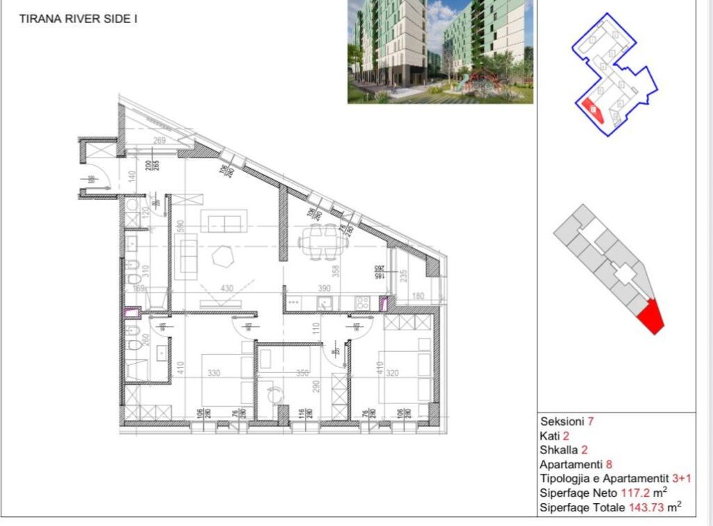 FOR SALE APARTMENT 3+1+2 FORMER PARK 287,500 EURO