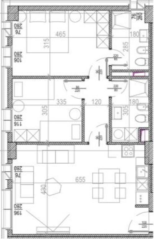 FOR SALE APARTMENT 2+1 RIVER SIDE RESIDENCE 185,300 EURO