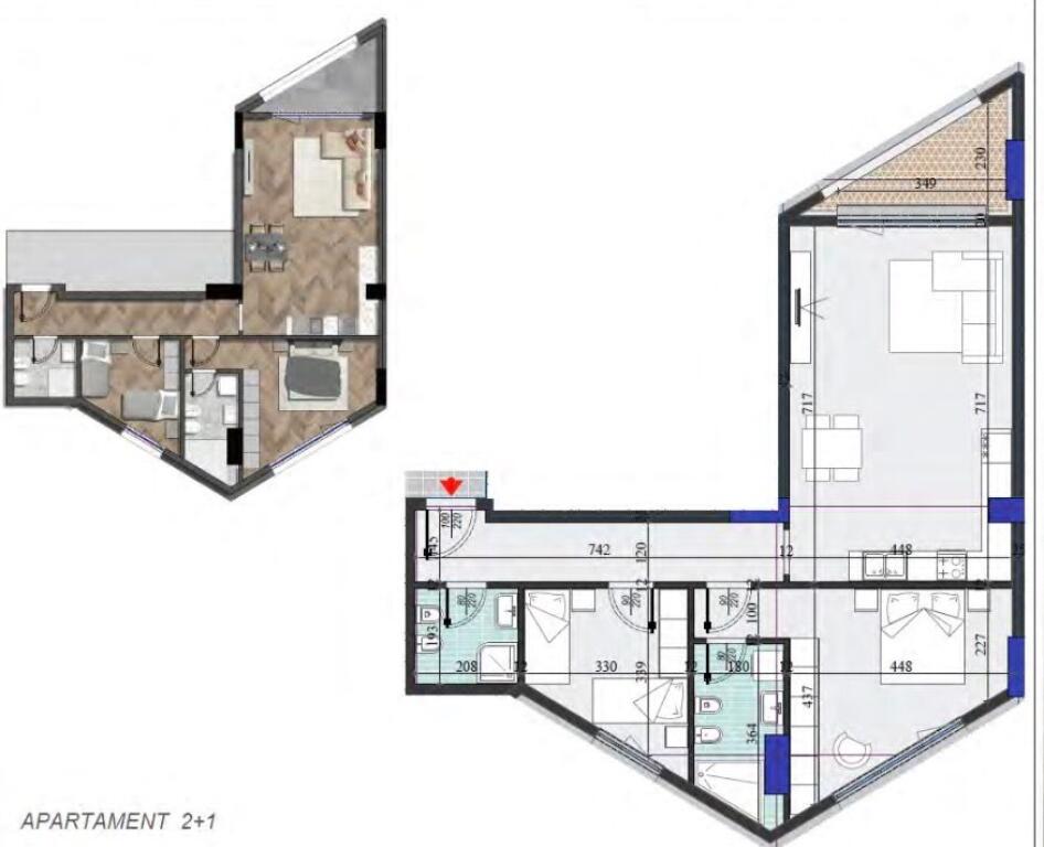 💥OCCASIONE 1650€/m2 | ✨VENDIAMO APPARTAMENTO 2+1+2 | 📍Colonnade Residence, Via Dritan Hoxha