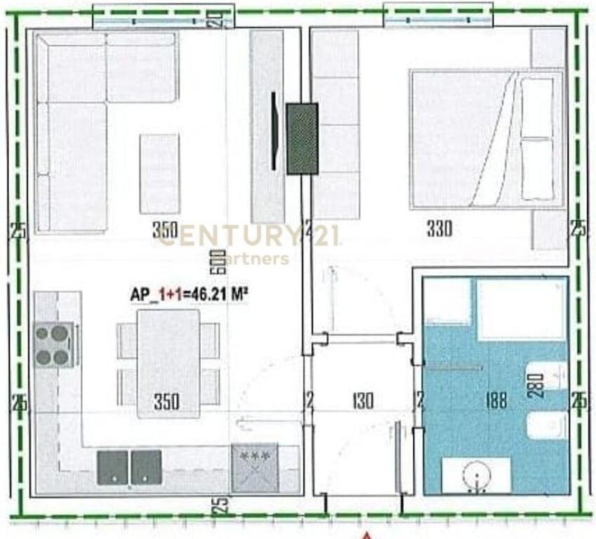 APARTAMENT 1+1 NE SHITJE NE PASKUQAN MUNDESI PAGESE ME KESTE