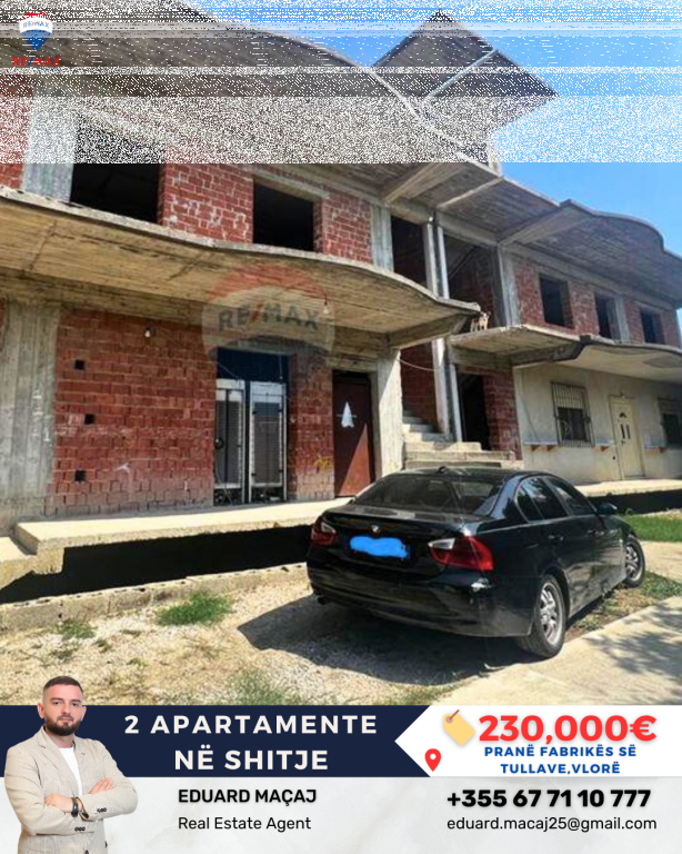 Occasione! In vendita 2 case private su 3 piani – Vlora