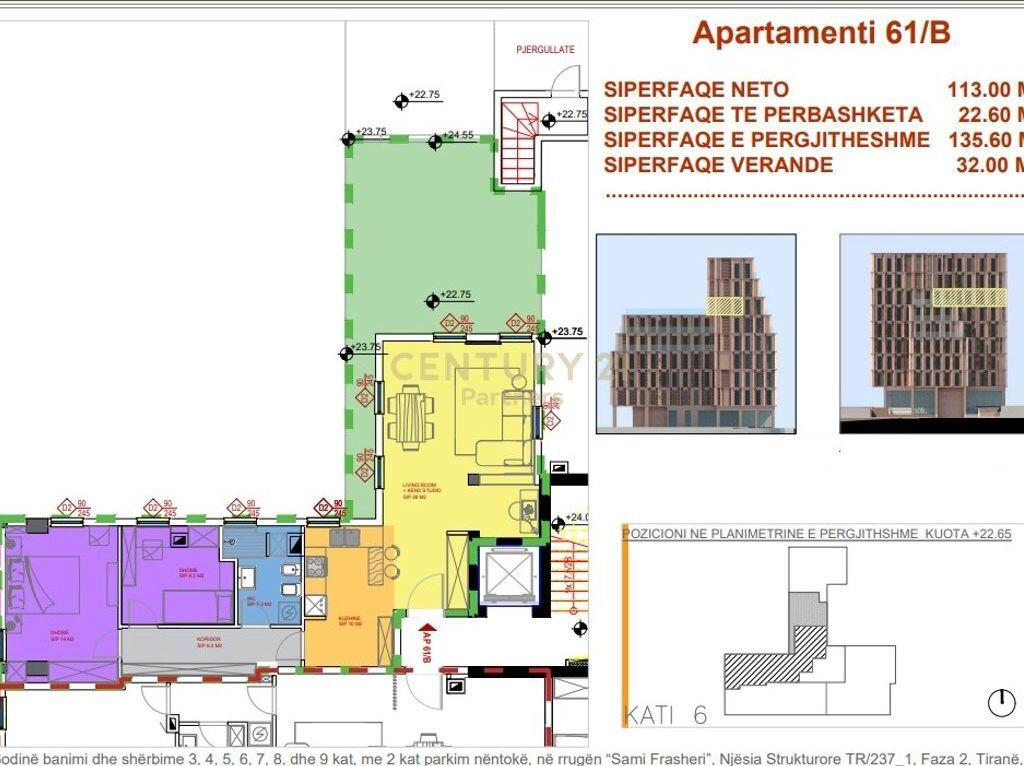 2+1 apartment for sale in the Blloku area