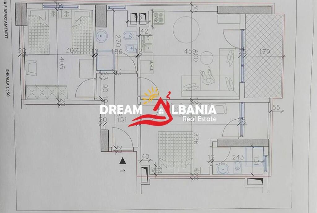 Appartamento 2+1+2 in vendita in Via Durazzo, Tirana (ID 41212142)