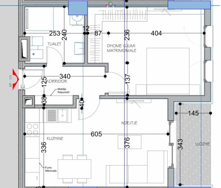 Appartamento in Vendita 1+1 a Paskuqan (ID B110514) Tirana