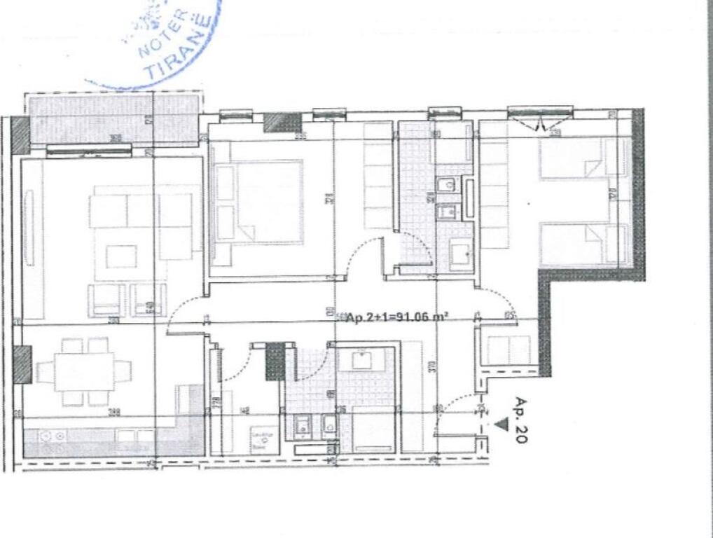 Apartament 2+1 ne Shitje Paskuqan Cmimi I diskutueshem