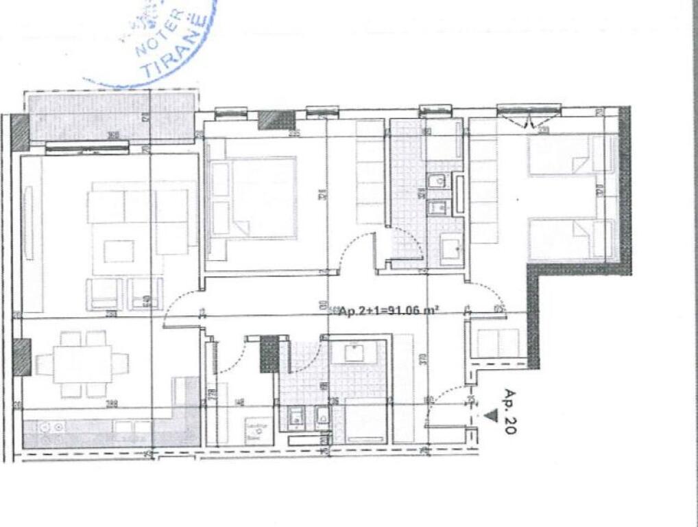 Apartament 2+1 ne Shitje Paskuqan Cmimi I diskutueshem