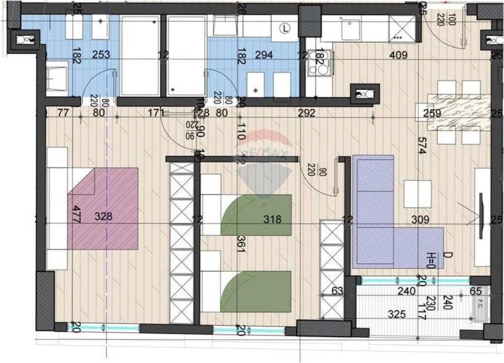 Appartamento 2+1+2 in vendita vicino alla Medrese!