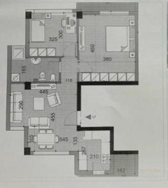 Shitet apartament 2+1+2 Ballkone në zonën e Liqenit të Thatë, pranë Hotel Radisson.
